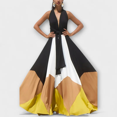 Nava - Lang Kjole med Åben Ryg