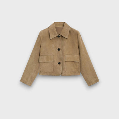 Naomi – Elegant suede jakke med klassisk snit