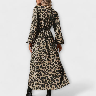 Natalie - Stilfuldt kjole med leopardmønster