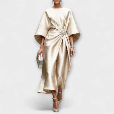 Luxe Shimmer Satin Langkjole
