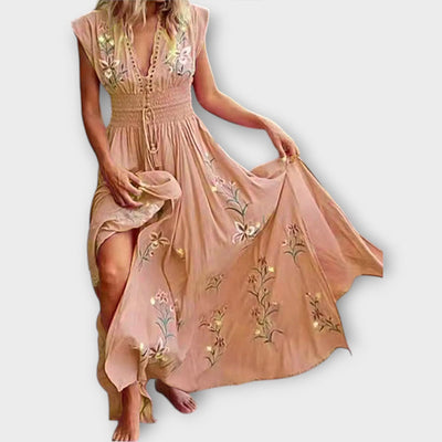 Felizia – Boho-kjole med vidunderlige broderier