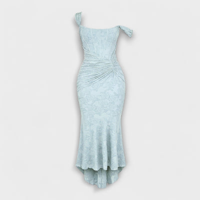 Renske - Lang Kjole med Elegante og Raffinerede Korset