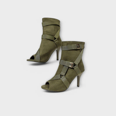Elegante hæle sandaler med tåudskæring