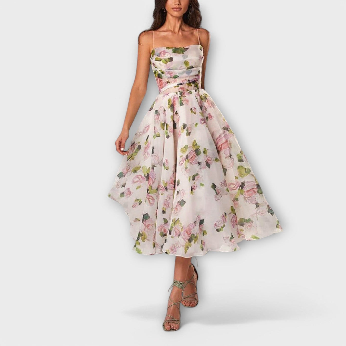 Elegant Chiffon Midikjole