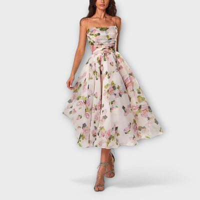 Elegant Chiffon Midikjole