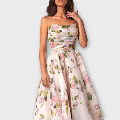 Elegant Chiffon Midikjole