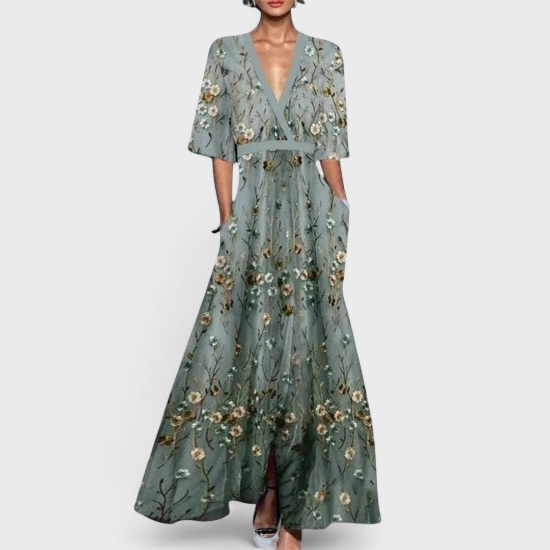Océane - Maxi blomsterkjole elegant