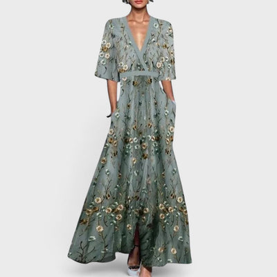 Océane - Maxi blomsterkjole elegant
