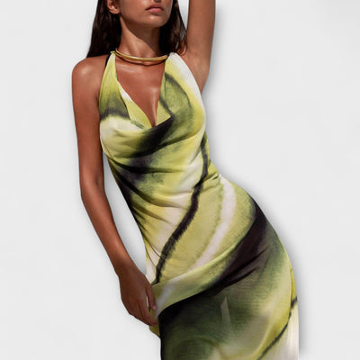 Klassisk Tie-Dye Gradient Maxi Kjole