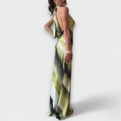 Klassisk Tie-Dye Gradient Maxi Kjole