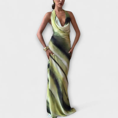 Klassisk Tie-Dye Gradient Maxi Kjole