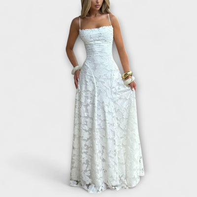 Emberly - Elegant Jacquard-Maxikjole