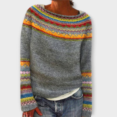 Suzu - Vintage Strikpullover til Damer