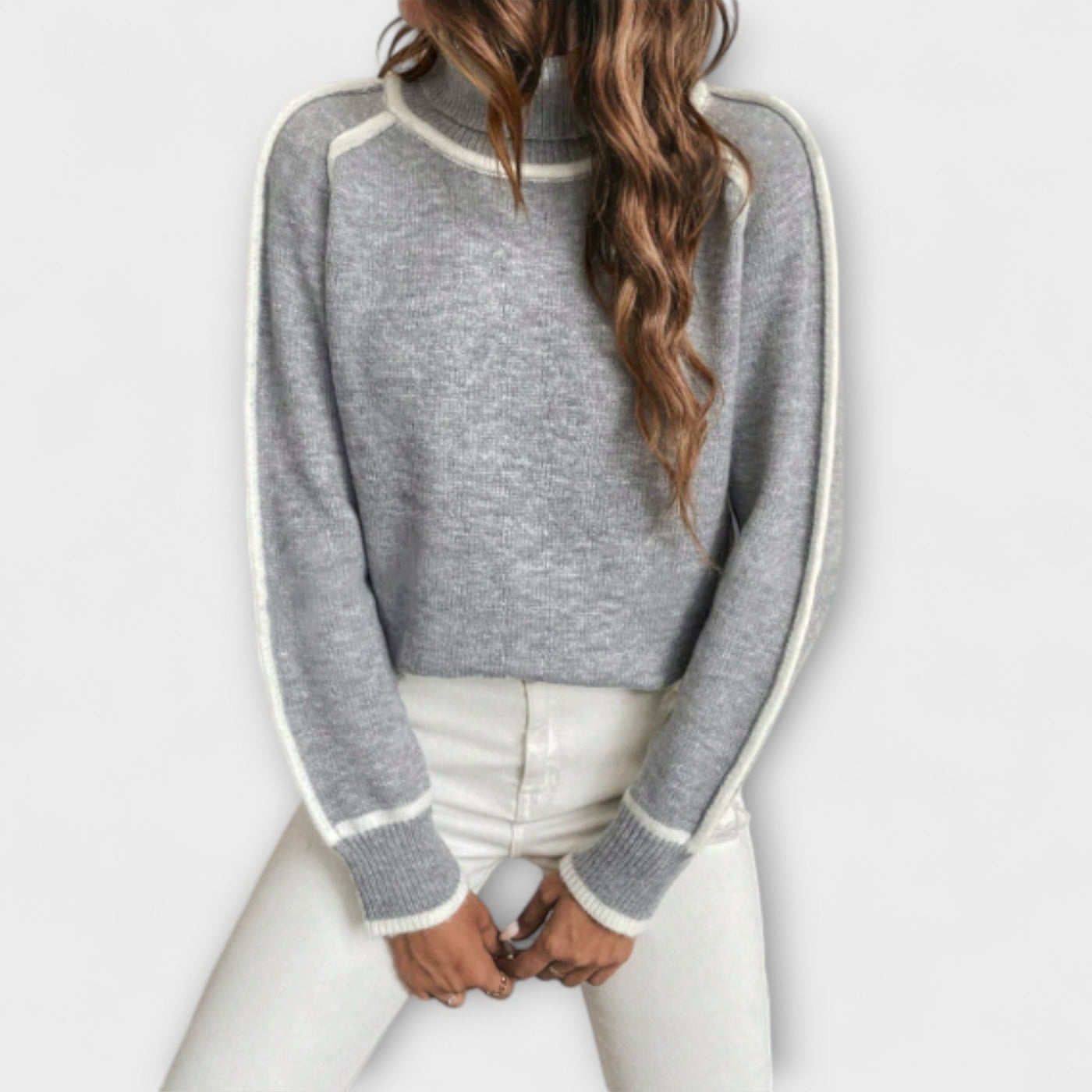 Aurora - Lækkert rullekravepullover