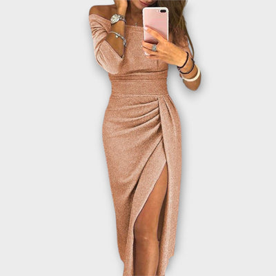 Lena - Elegant Off-Shoulder Kjole
