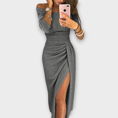 Lena - Elegant Off-Shoulder Kjole