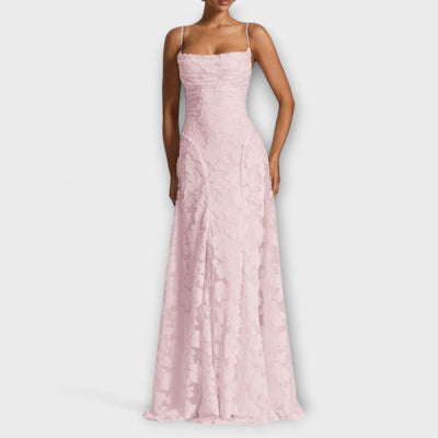 Emberly - Elegant Jacquard-Maxikjole