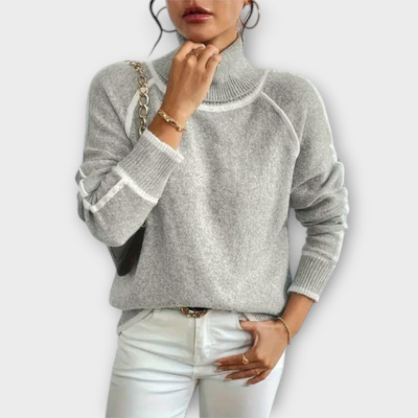 Aurora - Lækkert rullekravepullover