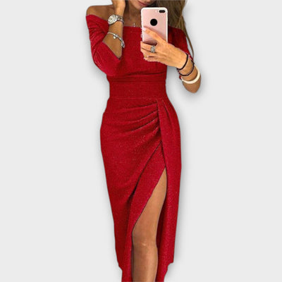 Lena - Elegant Off-Shoulder Kjole