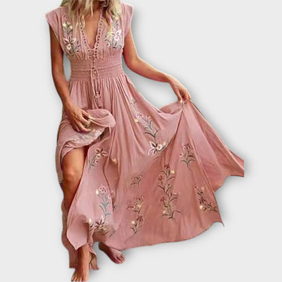 Felizia – Boho-kjole med vidunderlige broderier