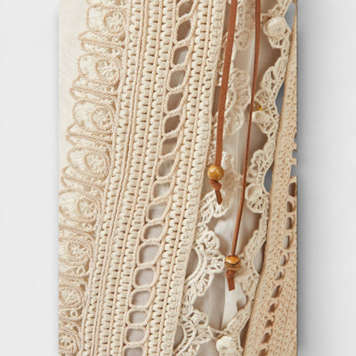 Mira - Vævet Hult Organza Maxikjole