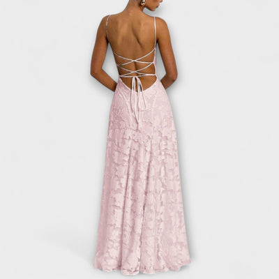 Emberly - Elegant Jacquard-Maxikjole