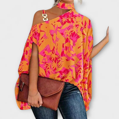 Off-shoulder bluse til damer