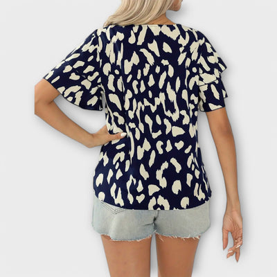 Evelyn - Lækker Bluse med Rund Hals