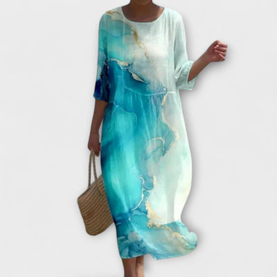 Miranda - Stilfuld Floral-Maxikjole