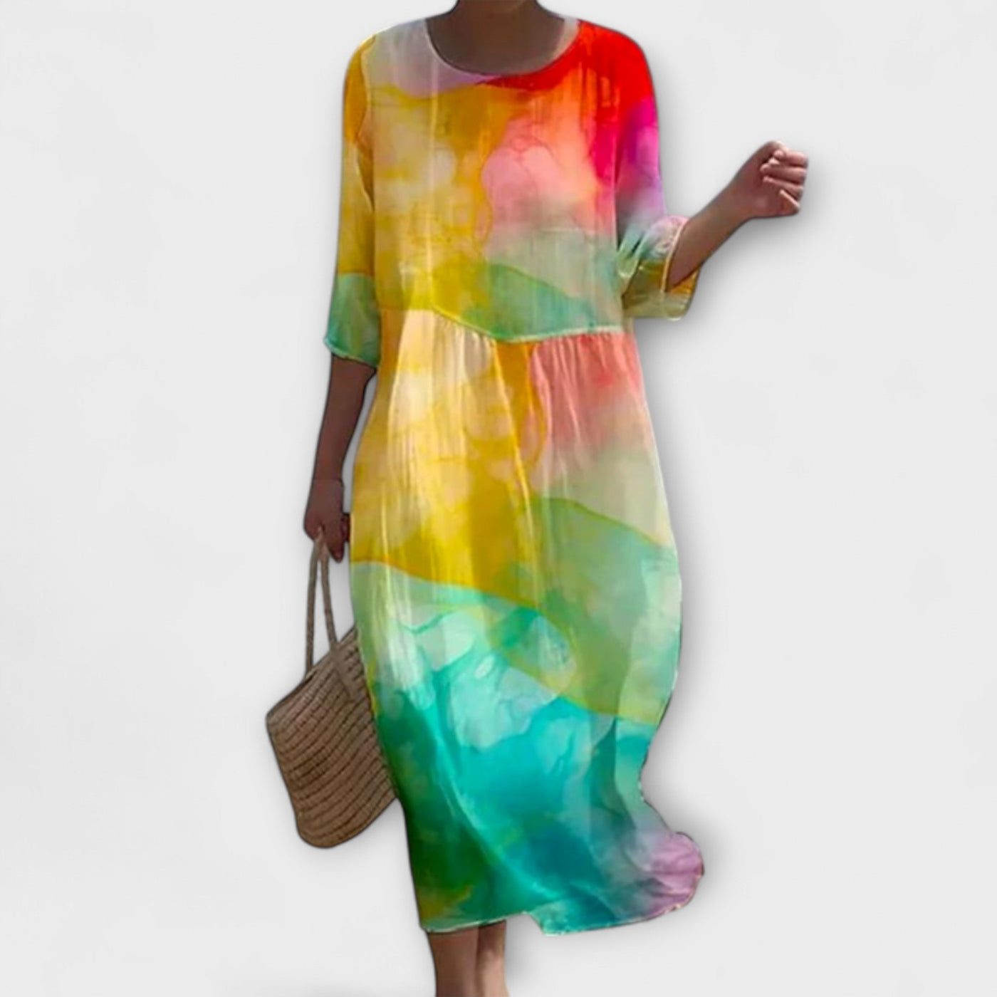 Miranda - Stilfuld Floral-Maxikjole