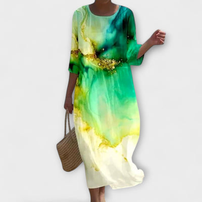 Miranda - Stilfuld Floral-Maxikjole