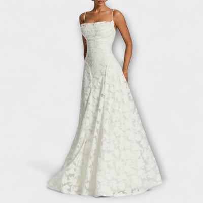 Emberly - Elegant Jacquard-Maxikjole