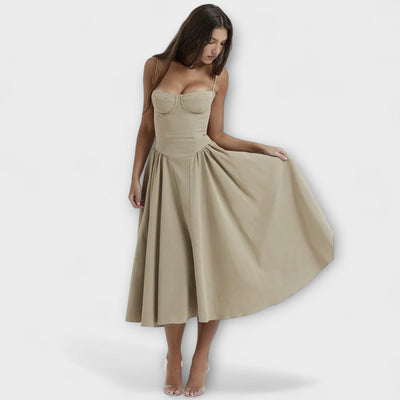 Rosalie - Forfinet ærmeløs korsetkjole