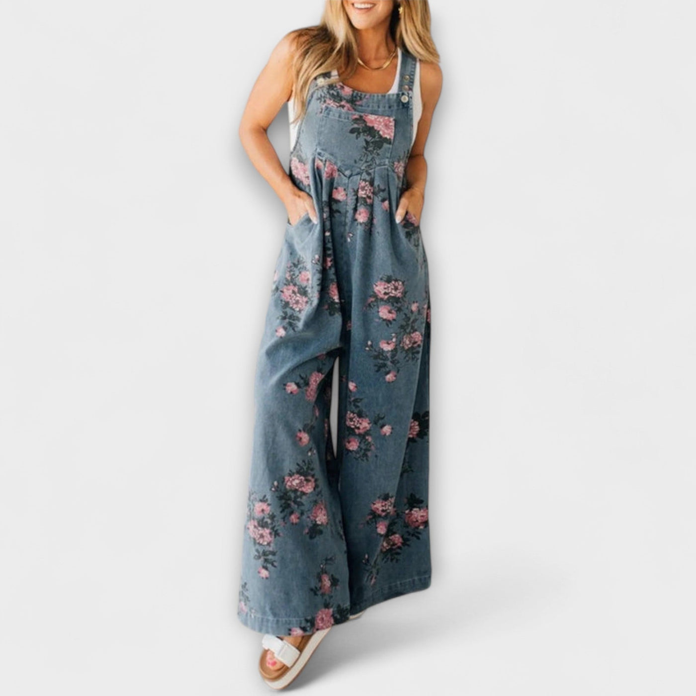 Mirona - Afslappet Pasform Denim Overalls