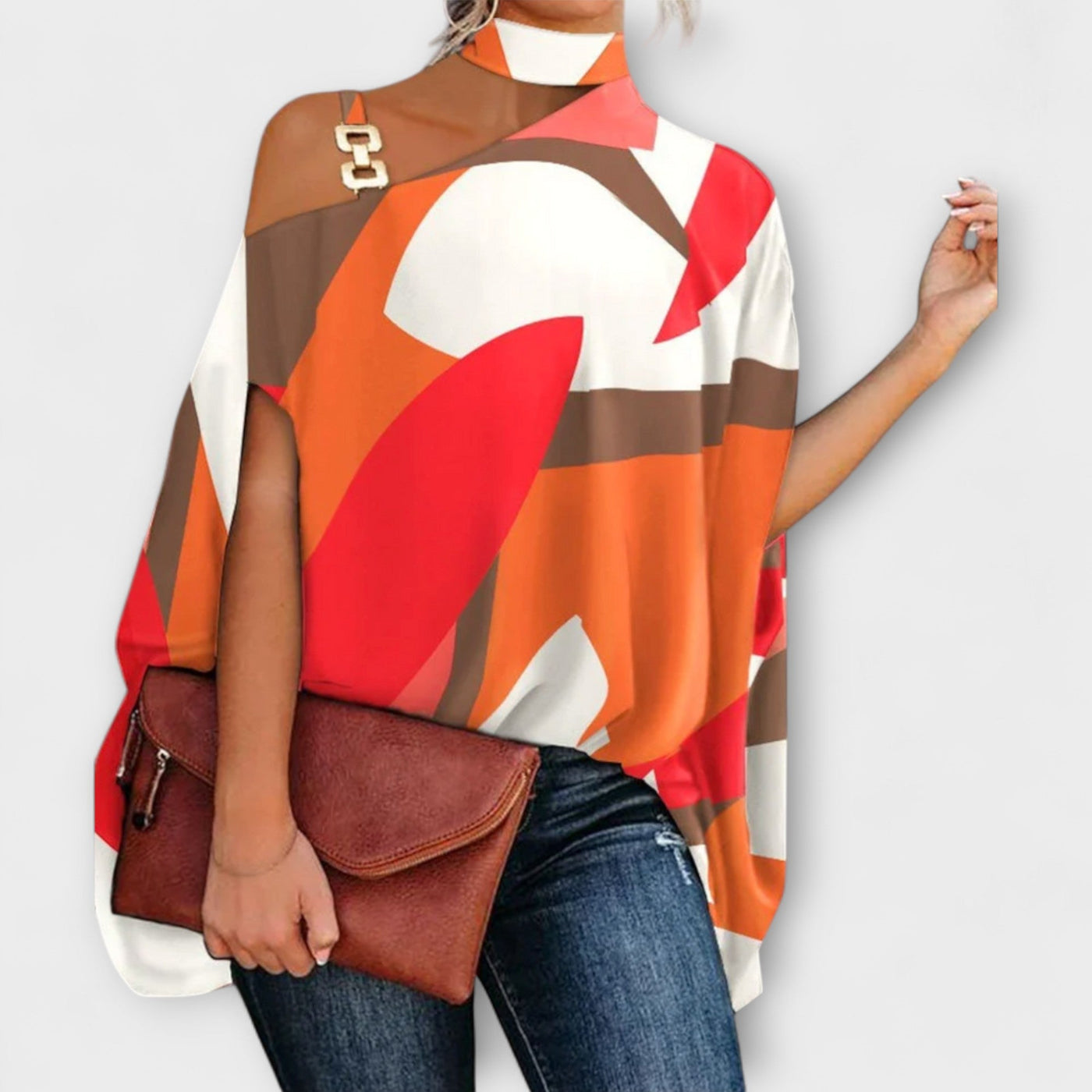 Off-shoulder bluse til damer