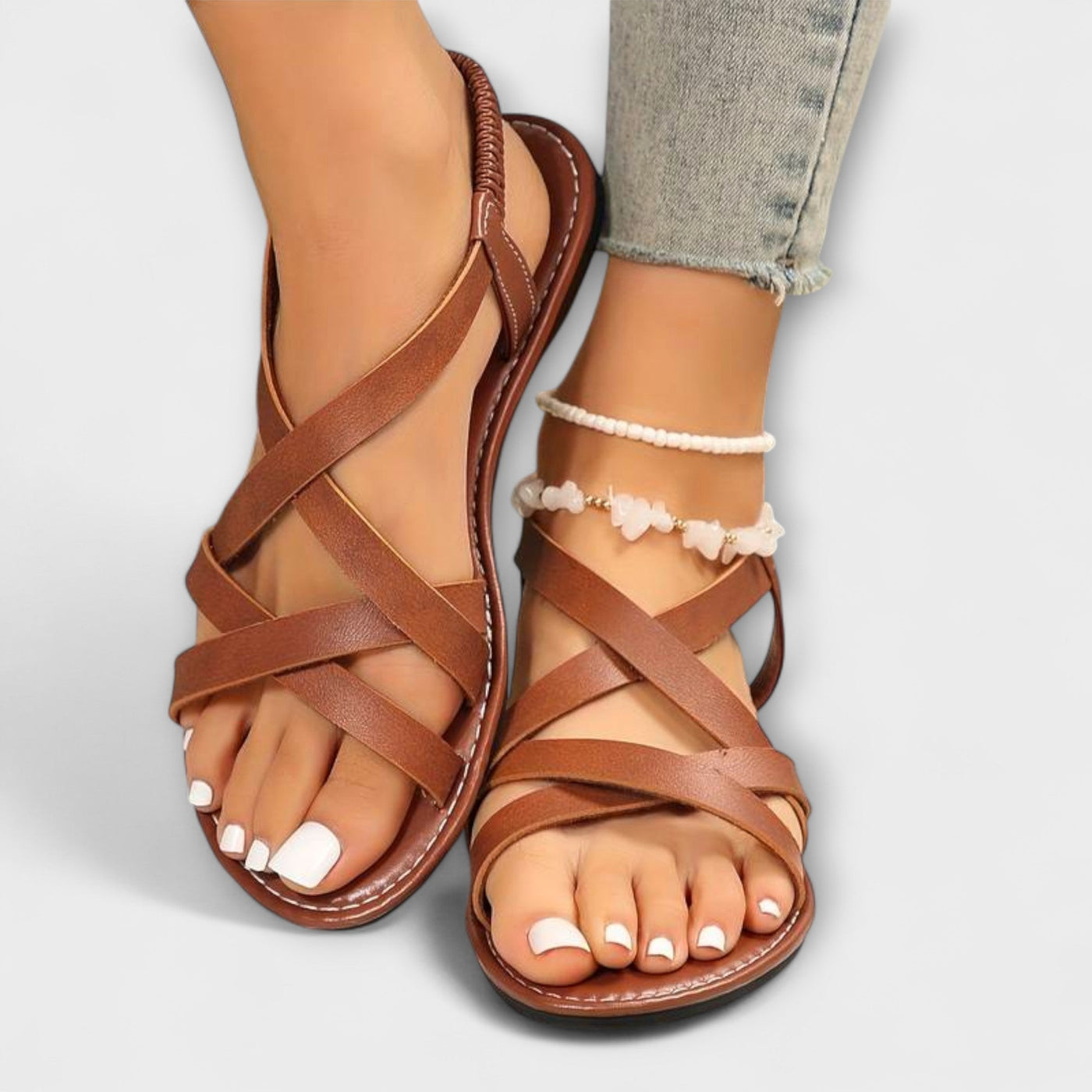 Deborah - Damens Sandaler med let krydsrem