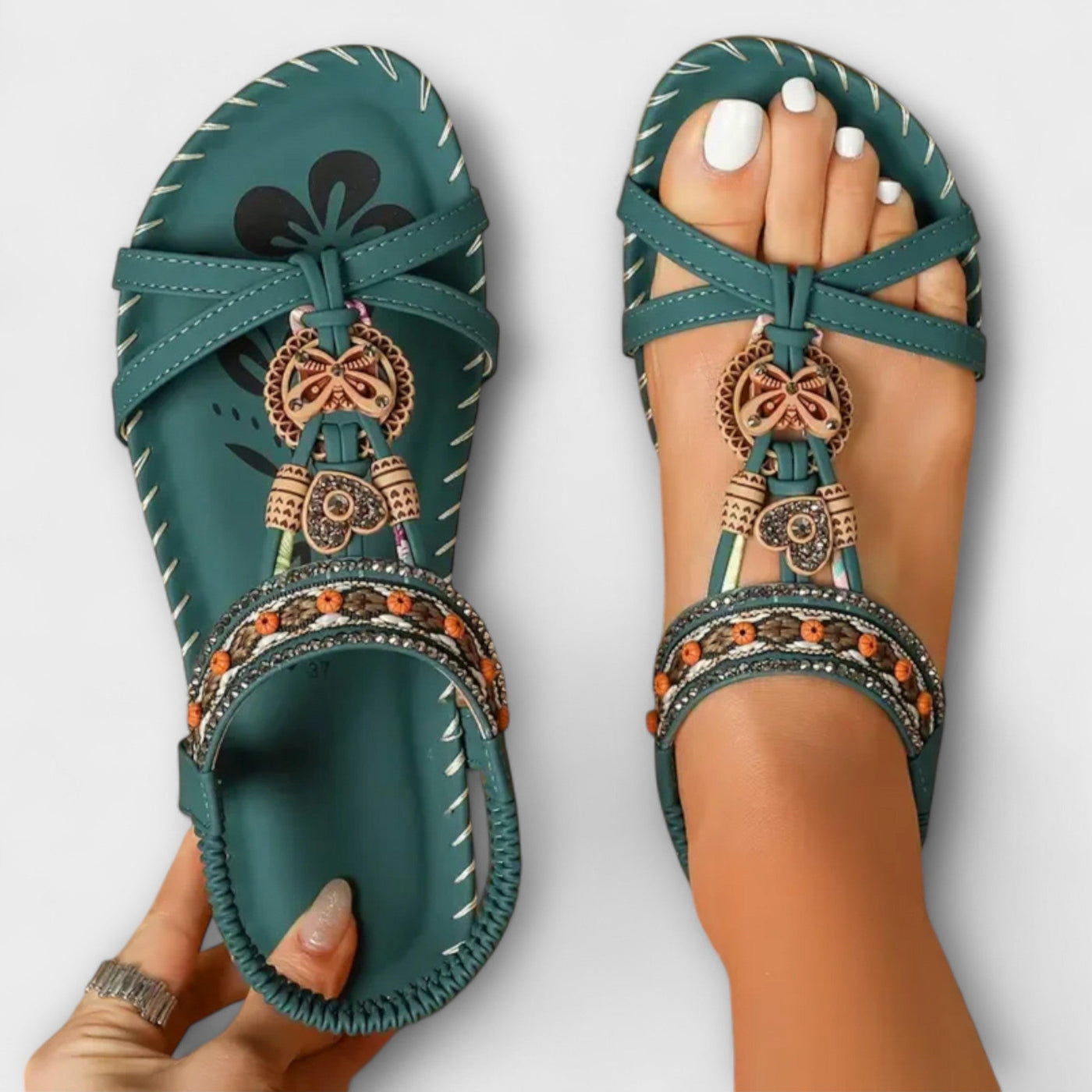Claudia - Orthopædiske Ibiza-inspirerede sandaler