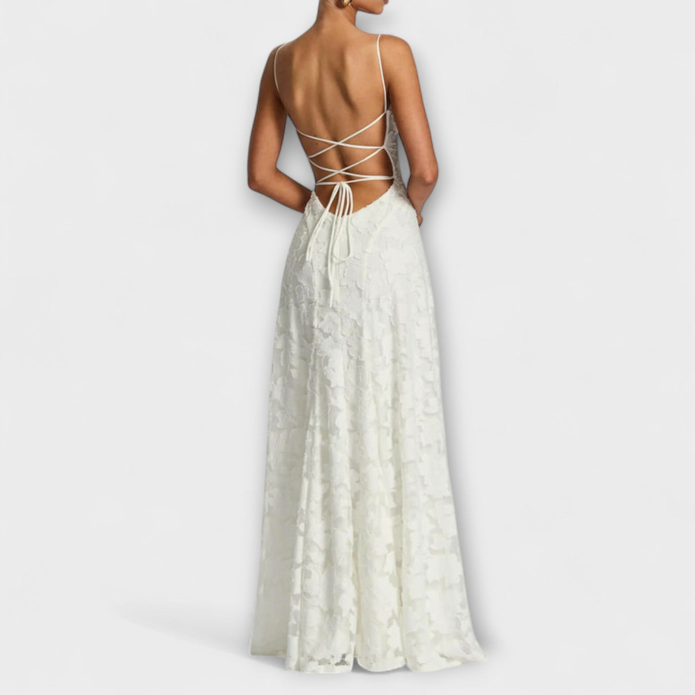 Emberly - Elegant Jacquard-Maxikjole