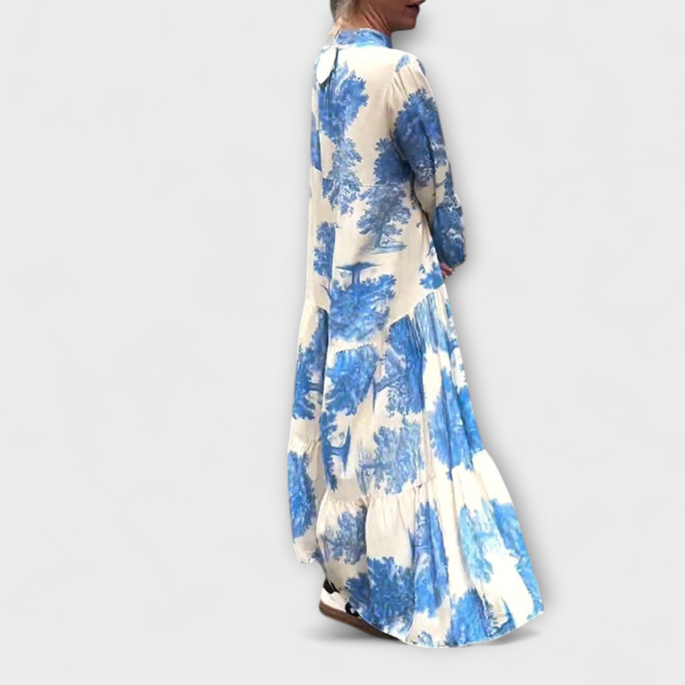 Nerina - Elegant Floral-Maxi-Kjole