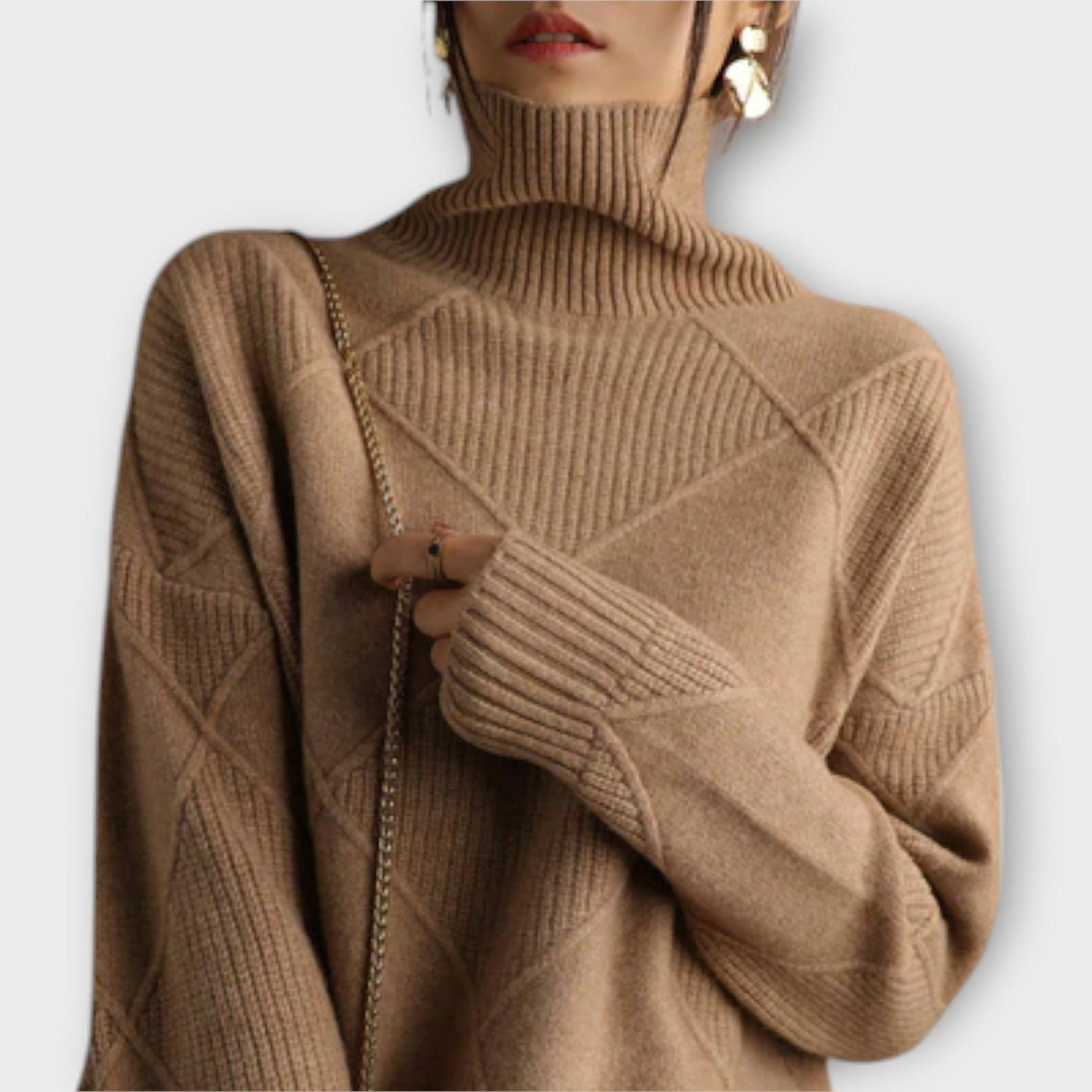 Melanie - Behagelig rullekrave sweater