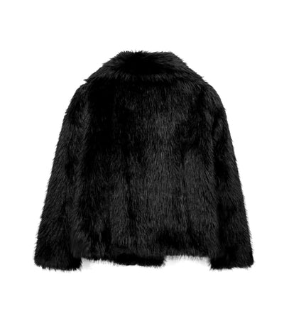 FIORA - Pufferjakke med Pelslook