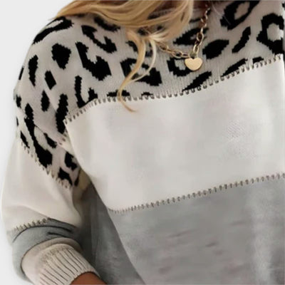 Cheyenne - Lækker trøje med leoparddesign