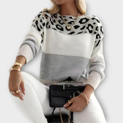 Cheyenne - Lækker trøje med leoparddesign