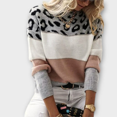 Cheyenne - Lækker trøje med leoparddesign