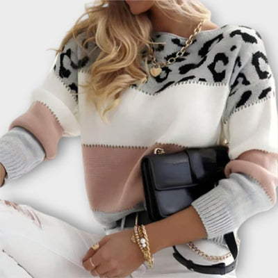 Cheyenne - Lækkert sweatshirt med leoparddesign