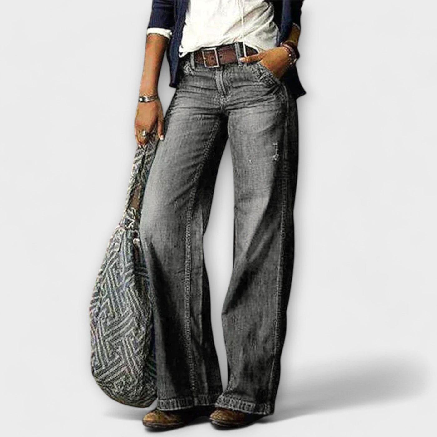 Cess - Denim-bukser med vidde ben