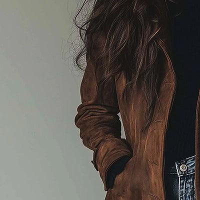 Giulia Bellini Suede Longline Frakke