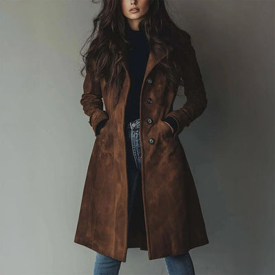 Giulia Bellini Suede Longline Frakke