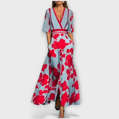Elise - Elegant kjole med blomster