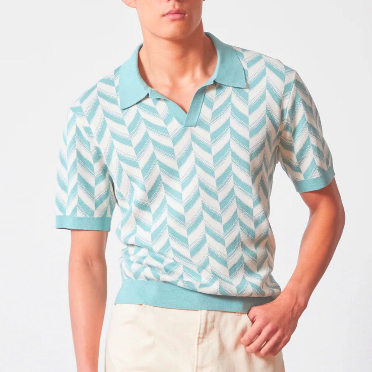 Henrik | Retro strikpoloshirt